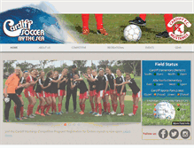 Tablet Screenshot of cardiffsoccer.org